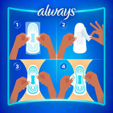 Absorvente Always  Com Abas - Cobertura Seca - 32 Unidades - Tamanho P