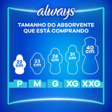 Absorvente Always  Com Abas - Cobertura Suave - 16 Unidades - Tamanho P
