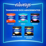 Absorvente Always  Com Abas - Cobertura Suave - 16 Unidades - Tamanho P
