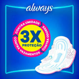 Absorvente Always  Com Abas - Cobertura Suave - 32 Unidades - Tamanho M