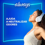 Absorvente Always  Com Abas - Cobertura Suave - 32 Unidades - Tamanho M