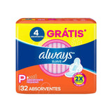 Absorvente Always  Com Abas - Cobertura Suave - 32 Unidades - Tamanho P