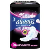 Absorvente Always Noites Tranquilas  Com Abas - Cobertura Suave - 8 Unidades - Tamanho G