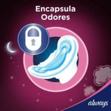 Absorvente Always Noites Tranquilas  Com Abas - Cobertura Suave - 8 Unidades - Tamanho G