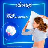 Absorvente Always Noites Tranquilas  Com Abas - Cobertura Suave - 8 Unidades - Tamanho XG