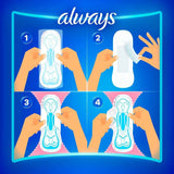 Absorvente Always Noites Tranquilas  Com Abas - Cobertura Suave - 8 Unidades - Tamanho XG