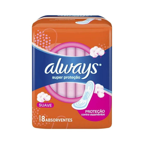 Absorvente Always Super Proteção Sem Abas - Cobertura Seca - 18 Unidades