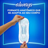 Absorvente Always Super Proteção  Sem Abas - Cobertura Seca - 8 Unidades