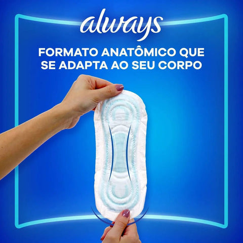 Absorvente Always Super Proteção Sem Abas - Cobertura Seca - 8 Unidades