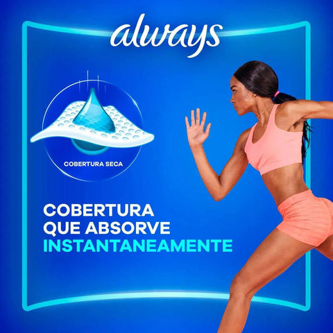 Absorvente Always Ultrafino - Cobertura Seca - 8 Unidades - Tamanho M (A1)