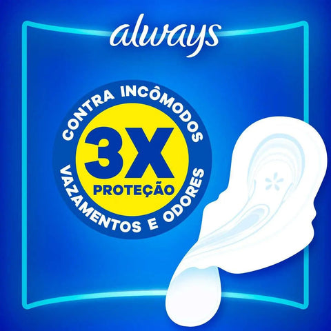 Absorvente Always Ultrafino - Cobertura Seca - 8 Unidades - Tamanho M (A1)
