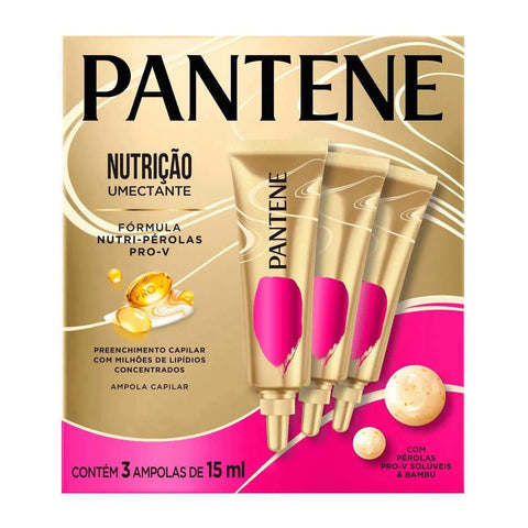Ampola de Tratamento Pantene Pro-V Força e Reconstrução 15Ml, 3 Unidades