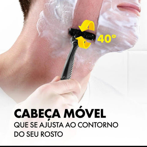 Aparelho de Barbear Descartável Gillette Prestobarba 3 Carvão Ativado 2 Unidades