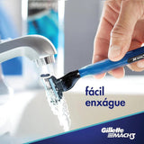 Aparelho de Barbear Gillette Mach3 Acqua-Grip + 2 Cargas