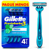 P&G Aparelho de Barbear Gillette Prestobarba 3 Fresh Descartável Com 4 Unidades