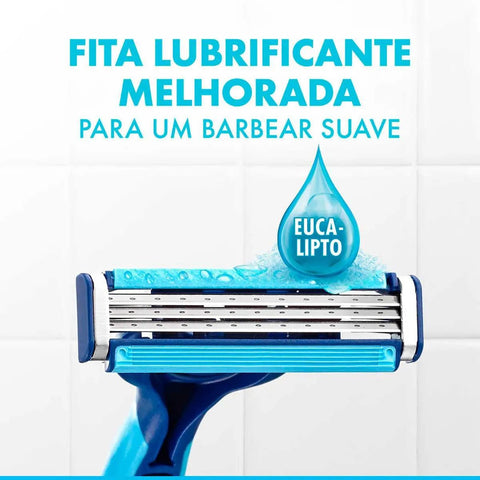 Aparelho de Barbear Gillette Prestobarba 3 Fresh Descartável Com 4 Unidades