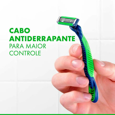 Aparelho de Barbear Gillette Prestobarba 3 Sensitive Aloe Vera 8 Unidades