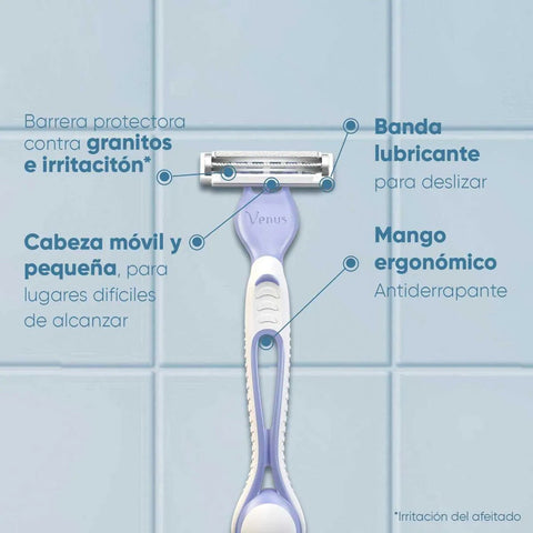 Aparelho de Depilar Descartável Gillette Venus Íntima 2 Unidades