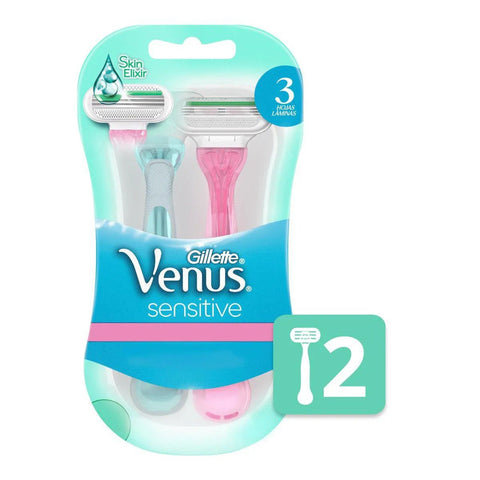 Aparelho de Depilar Gillette Venus Sensitive Feminino 2 Unidades