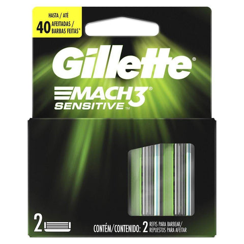 Carga Gillette Mach3  Sensitive - 2 Unidades
