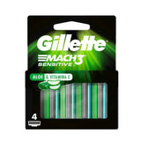 Carga Gillette Mach3  Sensitive - 4 Unidades