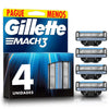 P&G Carga Gillette Mach3  Tradicional - 4 Unidades