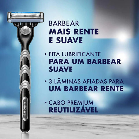 Carga Gillette Mach3  Tradicional - 4 Unidades
