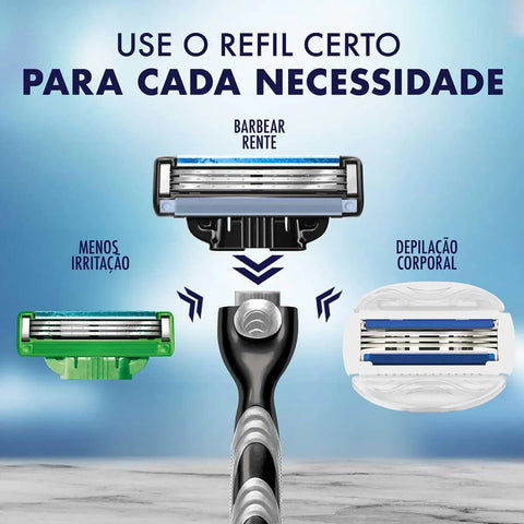 Carga Gillette Mach3  Tradicional - 4 Unidades