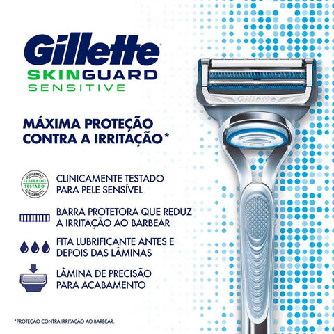 Carga Gillette Skinguard  Sensitive - 2 Unidades