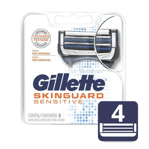 Carga Gillette Skinguard  Sensitive - 4 Unidades