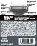 Carga Para Aparelho de Barbear Descartável Gillette Mach3 Carbono Carvão Ativado 8 Unidades