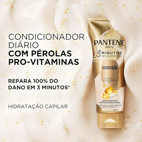 Condicionador Pantene Pro-V 3 Minutos Milagrosos Hidratação 1 Unidade Com 170Ml