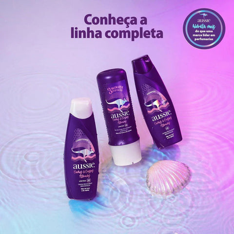 Creme de Tratamento Aussie 3 Minute Cachos e Crespos Ativados 236Ml