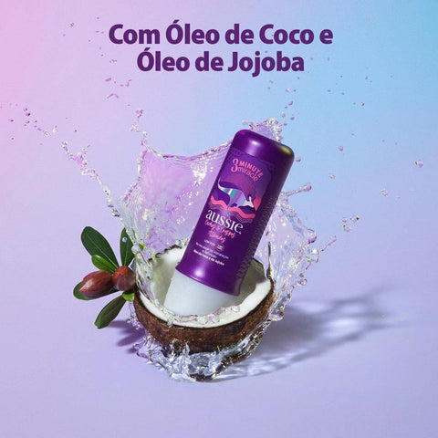 Creme de Tratamento Aussie 3 Minute Cachos e Crespos Ativados 236Ml