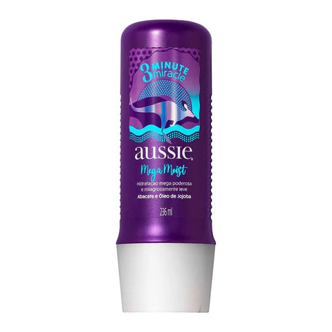 Creme de Tratamento Aussie 3 Minute Miracle Mega Moist 236Ml