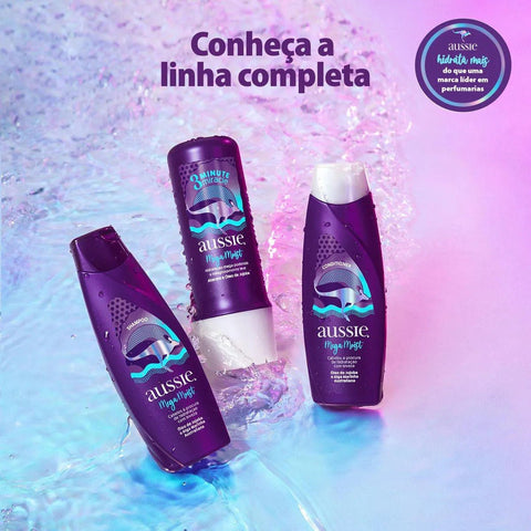 Creme de Tratamento Aussie 3 Minute Miracle Mega Moist 236Ml