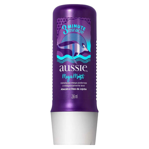 Creme de Tratamento Aussie 3 Minute Miracle Mega Moist 236Ml