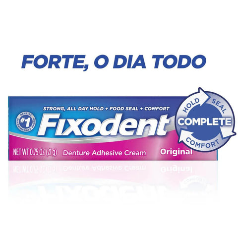 Creme Fixador de Dentaduras Fixodent Original 1 Unidade Com 21G