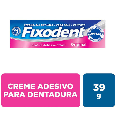 Creme Fixador de Dentaduras Fixodent Original 1 Unidade Com 39G