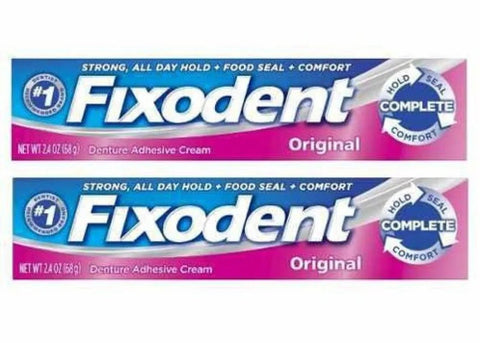 Creme Fixador de Dentaduras Fixodent Original 1 Unidade Com 68G