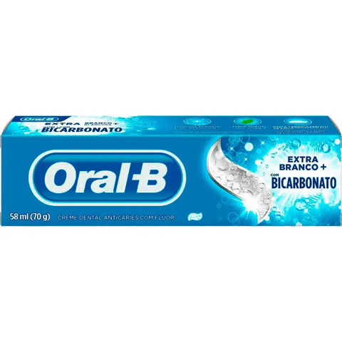 Pasta de Dente Oral-B Extra Branco Bicarbonato - 70 g