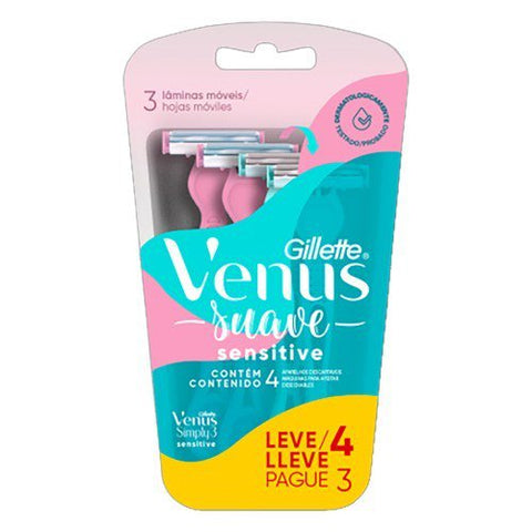 Gillette Venus Suave Sensitive - 4 Unidades