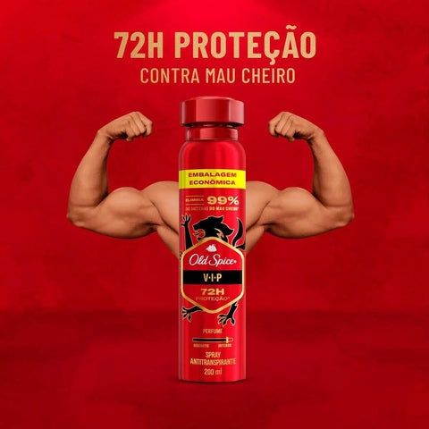 Desodorante Antitranspirante Spray Old Spice Vip Masculino 72h 200ml