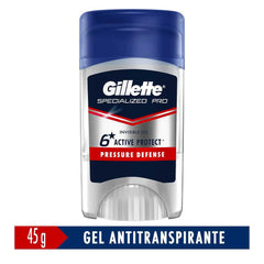 Desodorante Antitranspirante Stick Gillette Specialized Pro Invisble Gel Pressure Defense Masculino 48h 45g