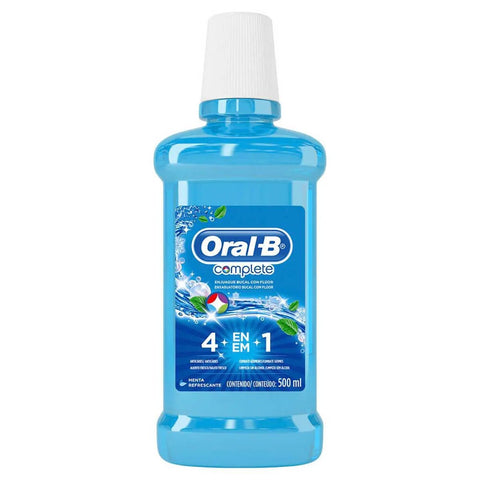 Enxaguante Antisséptico Bucal Oral-B Complete 4 Em 1 Menta Com 500ml
