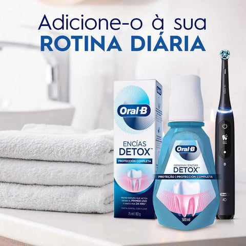 Enxaguante Bucal Oral-B Gengiva Detox Sem Álcool 500ml