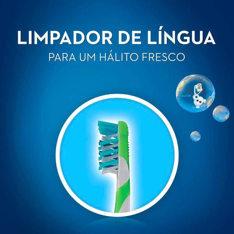 Escova de Dente Infantil Oral-B Stages N°4 Frozen 6+ Anos Macia Com 1 Unidade