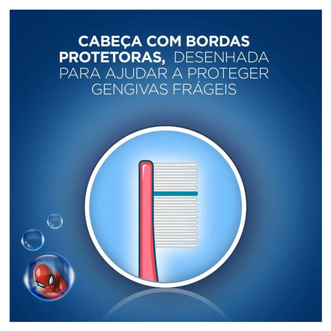 Escova de Dente Infantil Oral-B Stages Spider Man 3+ Anos Com 1 Unidade