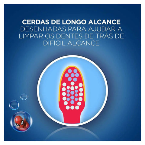 Escova de Dente Infantil Oral-B Stages Spider Man 3+ Anos Com 1 Unidade