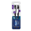 P&G Escova de Dente Oral-B Advanced 5 Ações Com Carvão, Macia Com 2 Unidades